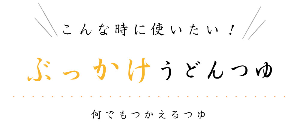 ぶっかけうどんつゆ 濃縮３倍